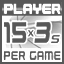 Icon for Make 15 3-Pointers In One Game
