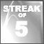 Icon for Streak of 5 Ranked Wins