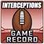 Game Record Defensive INT