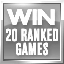 Icon for 20 Online Ranked Wins