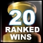 20 Online Ranked Wins