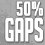 Icon for Hit 50% of the gaps