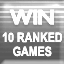 Icon for 10 Ranked Wins